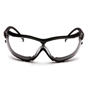 Pyramex Safety - V2G - Black Frame/Clear H2MAX Anti-Fog Lens, Pricer per Box of 12